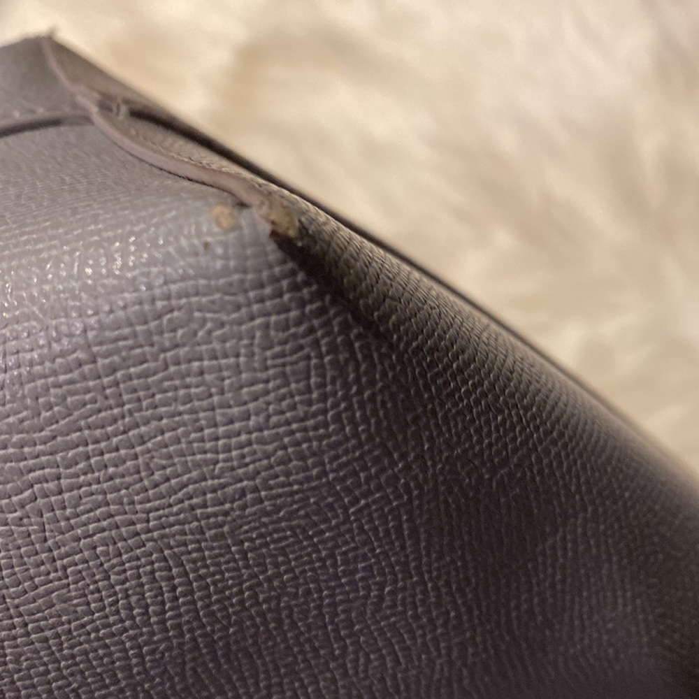 Betsey Johnson Grey Floral Blue Purple Purse Tote Bag with Wristlet - Picture 4 of 9